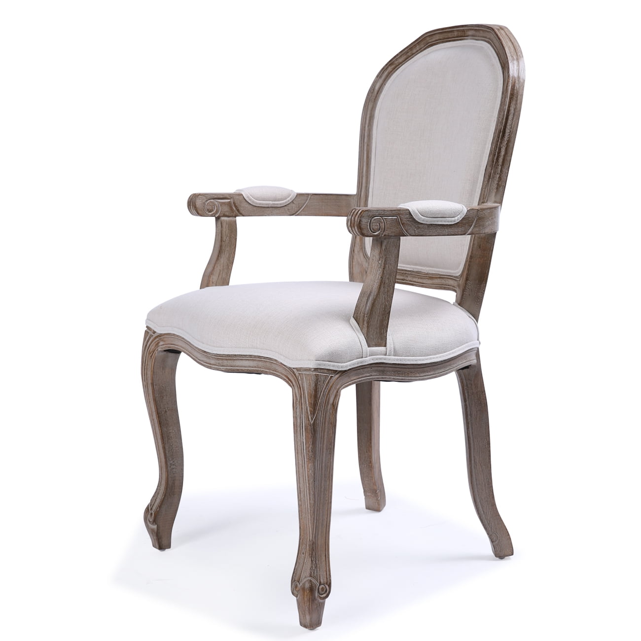 Belleze Modern Classic Elegant Upholstered Linen High Back Formal