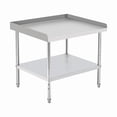 thumbnail image 2 of TROPOW Stainless Steel Grill Stand Table, NSF Certified, 400 lbs Capacity, Adjustable Legs, 3-Sided 2" Edge Baffle for Kitchen, Restaurant, Hotel, 2 of 5