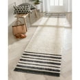 thumbnail image 5 of Well Woven Maya Adriel Solid Border Pattern Ivory 2'7" x 9'10" Runner Textured Pile Area Rug, 5 of 7