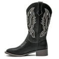 thumbnail image 2 of DADAWEN Women's Cowboy Boots Western Boots Black 8US, 2 of 6