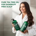 thumbnail image 6 of Botanic Hearth Tea Tree Shampoo and Conditioner Set - with 100% Pure Tea Tree Oil, for Itchy and Dry Scalp, Sulfate Free, Paraben Free - for Men and Women - 2 bottles 16 fl oz each, 6 of 10