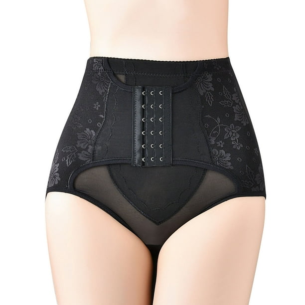 Aayomet Women's Underwear Panties Waist Trainer High Waist Stomach Body  Shaper Girdle Underwear (Black, M)