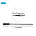 thumbnail image 2 of Uxcell 1mm Pen Ink Refills, 20 Pcs Ballpoint Refill Medium Point Metal Compatible Replacement for Writing Office, Black, 2 of 6