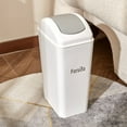 Home Use PressTop FlipLid Trash Can SpaceSaving Storage Bin For