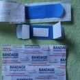 thumbnail image 2 of Curitas 100 Uds Likrtyny tirita resistente al agua vendaje detectable de Metal azul, 2 of 6