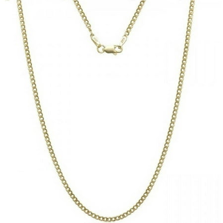 A 14kt Yellow Gold Cuban Chain Necklace, 22