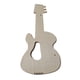 thumbnail image 3 of Adorno colgante de guitarra para pintar, ideal para motricidad fina, para manualidades de madera. Oval, 3 of 9