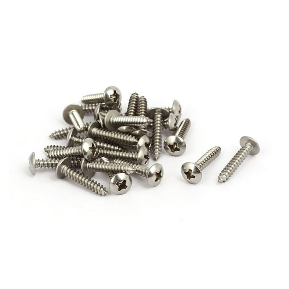 Unique Bargains M3x16mm Thread 316 Stainless Steel Head Self Tapping Screw 25Pcs