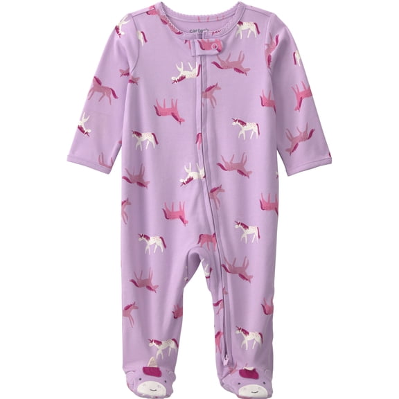 Mameluco Child of Mine con Detalle en Pie, Morado, Talla 6-9M