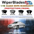 thumbnail image 2 of 2005 Toyota Solara Beam Wiper Blades Wipers w/1yr Warranty (Set of 2) (WiperBladesUSA), 2 of 5