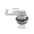 thumbnail image 2 of Sidaley Mini cerradura de leva duradera y elegante del casillero del gimnasio del cajón del funcionamiento suave con el clip rápido para la Accesorios para vehículos recreativos, 2 of 6