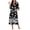 Black_Butterfly, variant on Avidlove Women Zipper Front Robes 3/4 Sleeve Housecoat Full Length Loungewear Dress with Pocket Long Nightgown Sleepwear Bathrobes