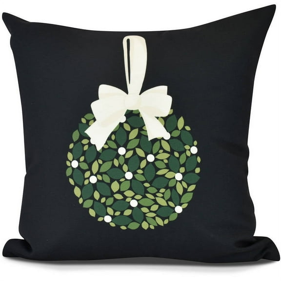 Simply Daisy, Mistletoe Me Floral Print Outdoor Pillow