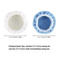 thumbnail image 7 of 1 Pcs Car Buffer Polisher Pad,5-6 inch Round Polishing Buffing Pads Bonnet Buffing Pad Cover,Microfiber Buffer Pads,Polisher Pads,Car Accessories for Polishing, Waxing and Cleaning,(Blue,6 in), 7 of 7
