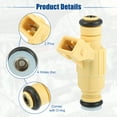 thumbnail image 5 of 4 Pcs Car Fuel Injector Nozzle Replacement Fit for Ford Escort LX SE 2.0L 1998 Beige, 5 of 6