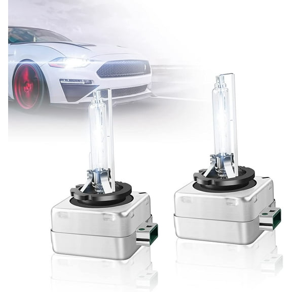 6000K Front HID Headlight Bulbs for Ford Taurus 2010-2017 High & Low Beam Qty 2