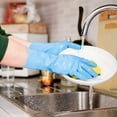 thumbnail image 3 of Dishwashing Rubber Gloves for Cleaning – 4 Pairs Household Gloves Including Blue, Pink, Green and Red, Non Latex and Fit Your Hands Well, Great Kitchen Tools, 3 of 6
