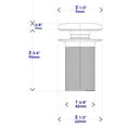 thumbnail image 2 of ALFI brand ABCO7055 Solid Concrete Gray Matte Cap Bathroom Sink Drain, 2 of 11