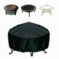 thumbnail image 1 of Waterproof 210D Oxford Cloth Round Fire Pit Dust Cover - Dustproof & Sunshade Grill Cover76*76*58cm, 1 of 3