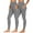 Grey, variant on VKOYWKM 2 Pack Leggings for Women Elastic High Waisted Yoga Leggings Solid Color Stretchy Workout Legging Slim Fit Athlertic Pants with Pockets Size M Gray