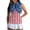 American Flag Dog Paw, variant on Zip Up Golf Shirt Women Collared Sleeveless Tennis Shirts Athletic Workout Athletic Casual Work Shirts Tops Womens Flag Golf Shirt, American Flags, Size 2XL