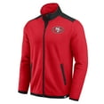 thumbnail image 2 of Men's Darius Rucker Collection by Fanatics Scarlet San Francisco 49ers Color Block Polar Fleece Full-Zip Jacket, 2 of 5