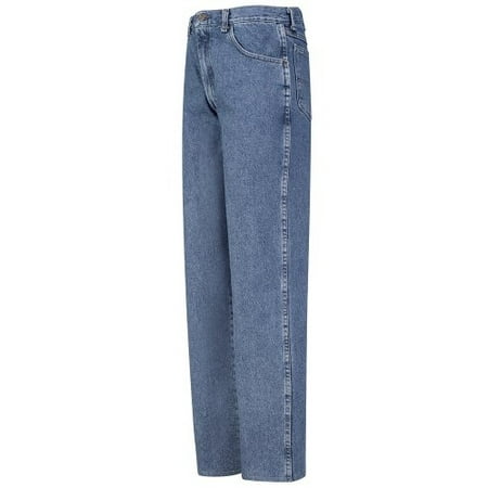 Red Kap - PD60 Men's Relaxed Fit Jean Stonewash 34W x Unhemmed ...