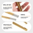 thumbnail image 2 of Drill Bit for Metal Glass Drill Bits Side Cutting Tap Drill Bit for Wood Masonry Bit Set Twist Drill High Speed Steel 4241, 2 of 6