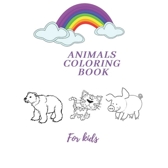 Animals Coloring Book For kids: Children's Activity Coloring Book for kids (Paperback)