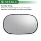 thumbnail image 2 of Reemplazo de vidrio de espejo retrovisor convexo del lado del conductor izquierdo no calefaccionado para Ford Ka 1996-2008, 2 of 6