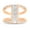 Rose Gold, variant on 0.98 Carat Diamond Baguette Guard Ring, Women's Statement Rings, Cocktail Diamond Rings for Women on Solid 14K Gold (H Color, SI1-SI2 Clarity)