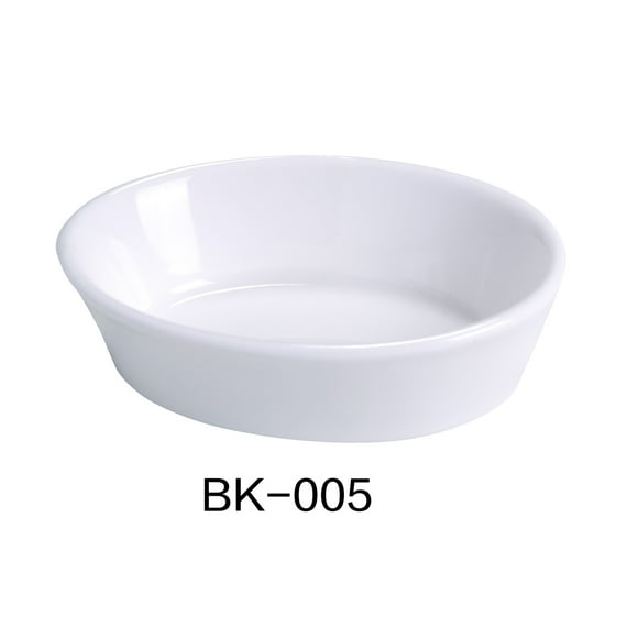 Yanco BK-005 5.5" OVAL BAKING DISH 7 OZ, 3.875" Width, 1.5" Height, BONE WHITE , China, Pack of 36