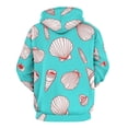 thumbnail image 3 of Sea Shells Pattern(2) 3D Print Hoodie Men Women Autumn Thin Pullover Sweatshirt Vintage Streetwear Tops, 3 of 6