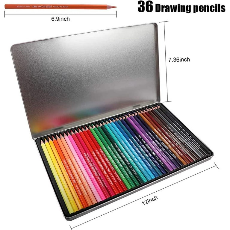 36 Colored Coloring Pencils Set for Adult Coloring band Numbered, Vibrant  Colour, Perfect for Adult, Artists Beginners, Students or Kids to Colouring  Books, or Ideal as Gift 