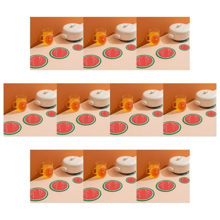 

10pcs Silicone Anti-scalding Insulation Pad Kitchen High Temperature Resistant Thickening Can Hang Cartoon Pot Pad Dining Table