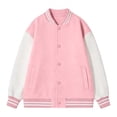 thumbnail image 5 of LYHao Boys Stylish Baseball Jacket Color Long Sleeve Open Front Casual Coat For Kids Unisex Outerwear Boys Jacket Coats,Sizes 7-8 Years, 5 of 7