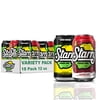 Starry Zero Winter Soda Pop, 2 Flavor Variety Pack, 12 fl oz 18 Cans