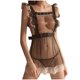 thumbnail image 4 of Lencería erótica de moda para mujer, delantal de sirvienta con frenillo de malla Sexy hueco, traje de Cosplay con Tanga uniforme Fridja nalpqowj42199, 4 of 9