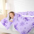 thumbnail image 3 of Manfei Coquette Bow Full Size Comforter Sets,Purple Dreamy Bowtie Bedding Comforter Set,Reversible,3-Piece,1 Comforter and 2 Pillowcases, 3 of 7