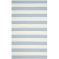 thumbnail image 2 of SAFAVIEH Montauk Saranna Striped Cotton Area Rug, Sky Blue/Ivory, 3' x 5', 2 of 5