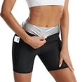 thumbnail image 1 of Gibobby Falda Shorts Mujer Nuevos pantalones de chándal para mujer Pantalones Stovepipe de 3 puntos Pantalones cortos de yoga con bolsillo para el sudor para mujer Característ(Negro, XXXXL), 1 of 5