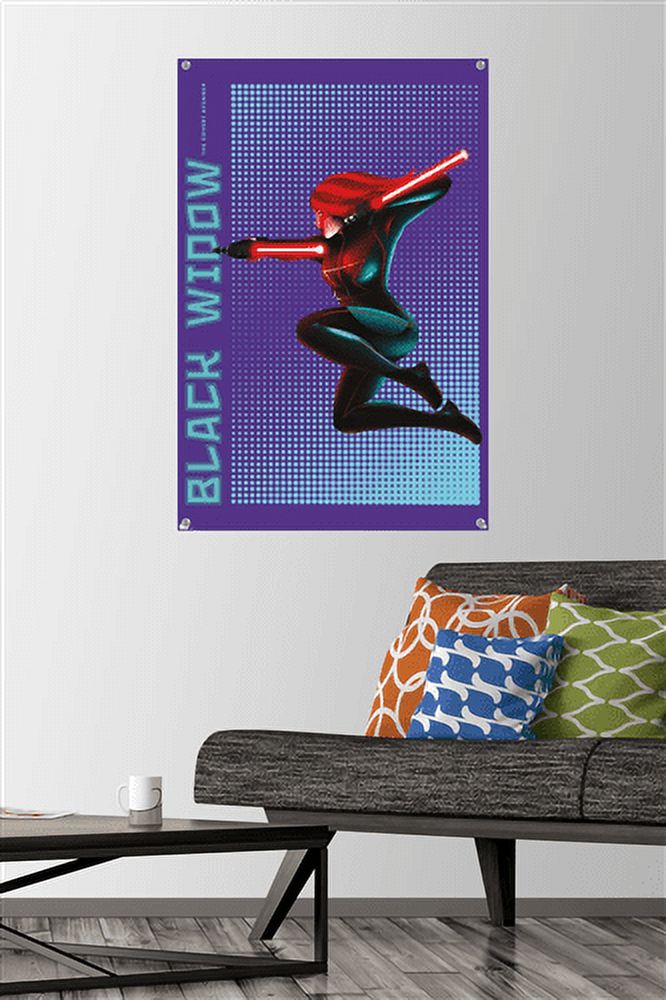 Marvel Shape of a Hero - Black Widow Wall Poster with Pushpins, 22.375" x 34"