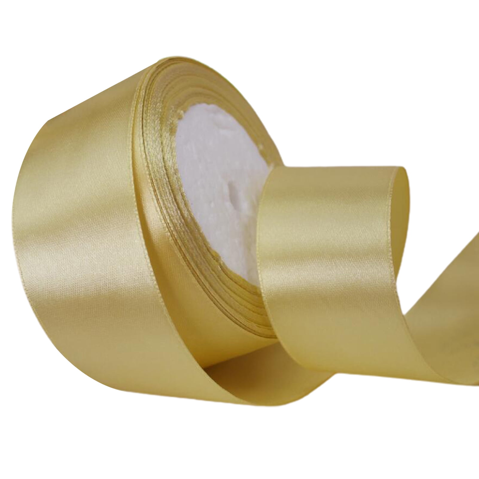 Grandest Birch 5 Rolls 22m 4cm Wide Satin Wedding Ribbon Roll Gift Wrapping Bouquets Bow Making Decoration Home Decor Black