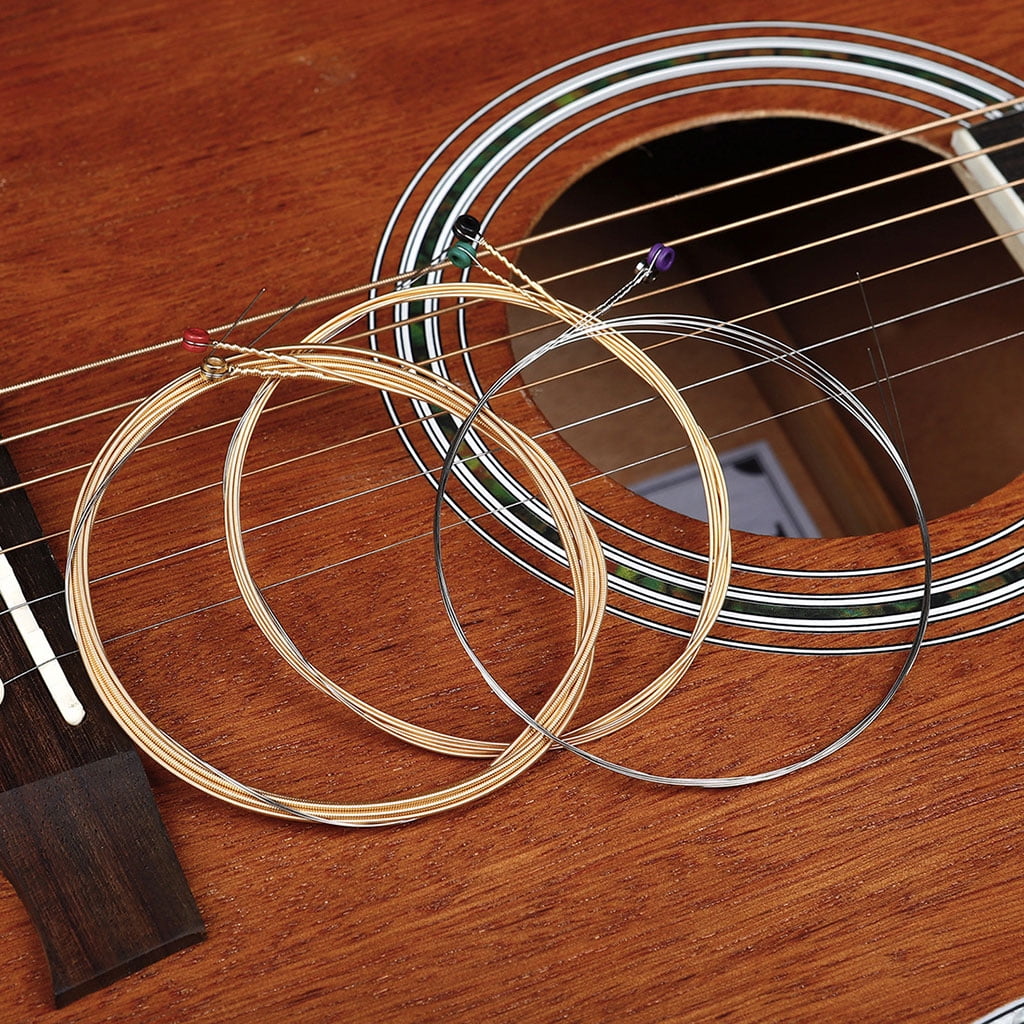 Zeiwohndc Acoustic Guitar Strings Practiced Metal 6 Strings A650 Guitar Accessories