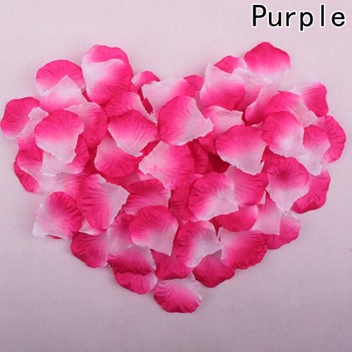 SHIYAO 200 Pieces Silk Rose Petals Bulk Artificial Fake Flower Fabric
