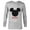 Athletic Heather, variant on Mickey Mouse Baby Family - Long Sleeve T-Shirt for Men - Customized-White
