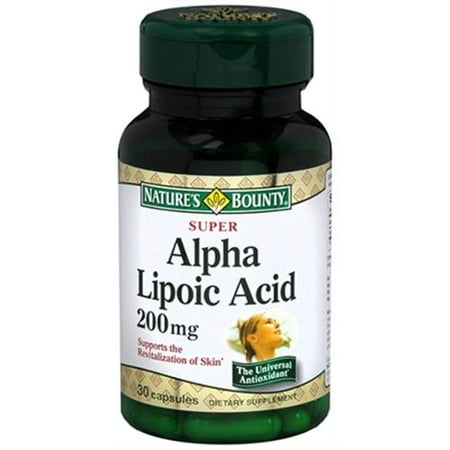 Nature's Bounty super acide alpha-lipoïque 200 mg Capsules 30 Capsules (Paquet de 3)