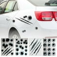 thumbnail image 5 of Shenmeida Stickers Car Decals Bullet Holes Scars 3D Sticker Scratches Tattoo Car Accessories Decoration Waterproof Trucks Vehicle Fade Funny Horrifying 11.5 x8.5 4Pcs/set, 5 of 10