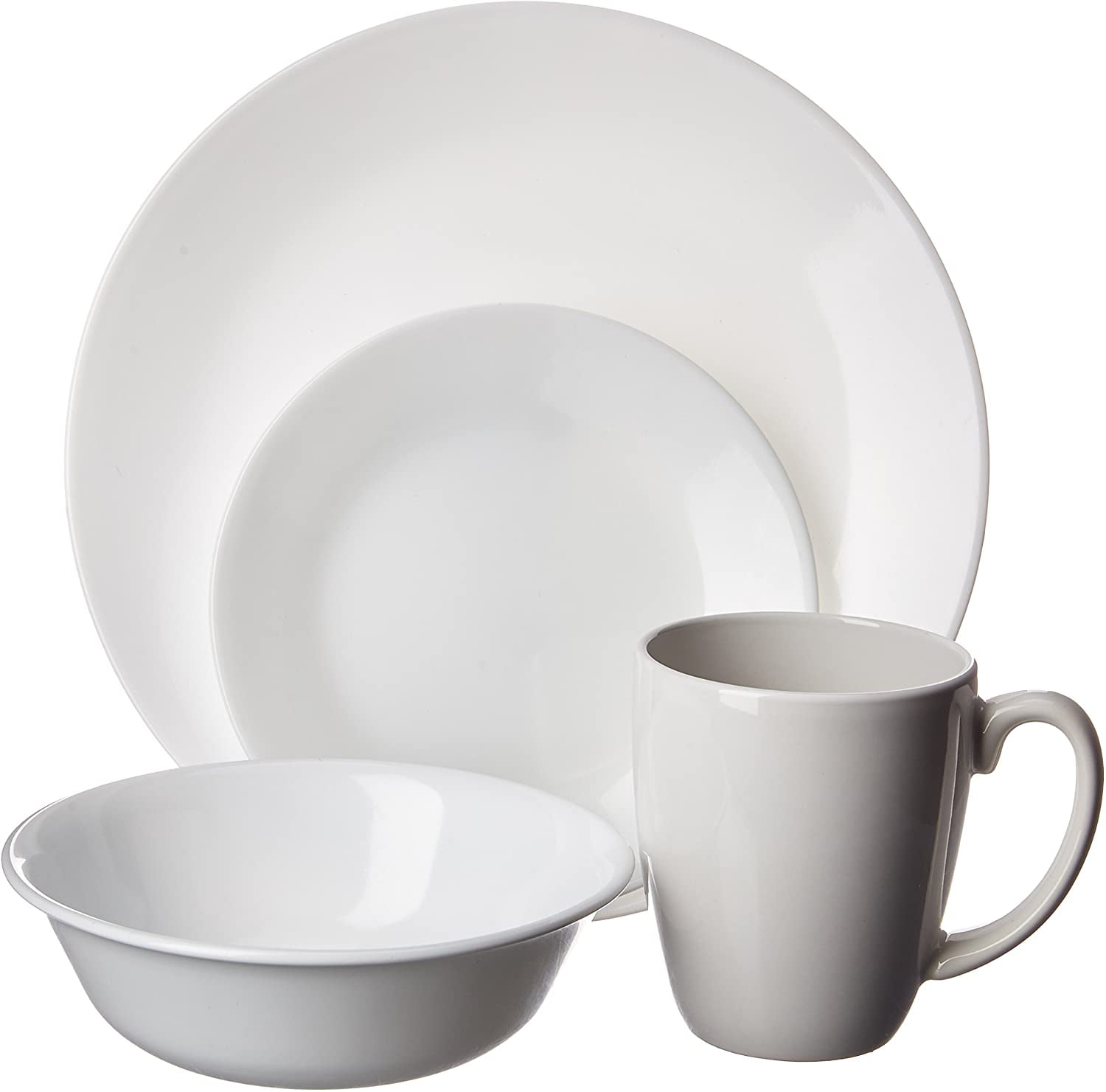Corelle Livingware Lia Decorated Dinnerware Set Plate Bowls Home 16-piece Set 