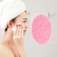 thumbnail image 2 of Unique Bargains 1 Pc Reusable Facial Sponges Oval for Removing Dirt 4.33"x3.15"x0.31" Pink, 2 of 6